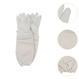 Maxbell Beekeeping Gloves 1 Pair Canvas with Elastic Cuffs Beekeeper Anti Bee Gloves
