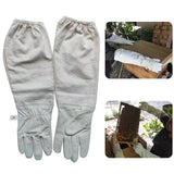 Maxbell Beekeeping Gloves 1 Pair Canvas with Elastic Cuffs Beekeeper Anti Bee Gloves