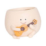 Maxbell Smile Face Planter Gift Home Decoration Flowerpot for Office Patio Entryway