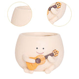 Maxbell Smile Face Planter Gift Home Decoration Flowerpot for Office Patio Entryway