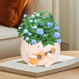 Maxbell Smile Face Planter Gift Home Decoration Flowerpot for Office Patio Entryway