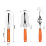 Maxbell 5Pcs Stainless Steel Gardening Tools for Loose Soil Planting Flowers Digging
