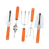 Maxbell 5Pcs Stainless Steel Gardening Tools for Loose Soil Planting Flowers Digging