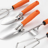 Maxbell 5Pcs Stainless Steel Gardening Tools for Loose Soil Planting Flowers Digging