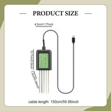 Maxbell 8 in 1 Soil Tester Portable Soil PH Tester for Gardening Indoor Outdoor Farm