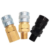 Maxbell Foster-type Quick Connector Sturdy 1/8NPT Thread for Pump High Pressure Tank Type A