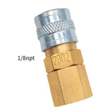 Maxbell Foster-type Quick Connector Sturdy 1/8NPT Thread for Pump High Pressure Tank Type A