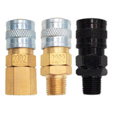 Maxbell Foster-type Quick Connector Sturdy 1/8NPT Thread for Pump High Pressure Tank Type A