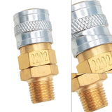 Maxbell Foster-type Quick Connector Sturdy 1/8NPT Thread for Pump High Pressure Tank Type B