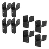 Maxbell 4 Pieces Post Anchor Connector Mending Plate for Furniture Pavilions Pergola 3.8cm