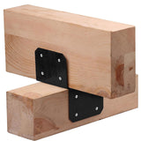 Maxbell 4 Pieces Post Anchor Connector Mending Plate for Furniture Pavilions Pergola 3.8cm