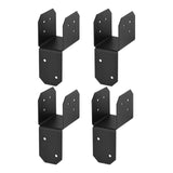 Maxbell 4 Pieces Post Anchor Connector Mending Plate for Furniture Pavilions Pergola 3.8cm