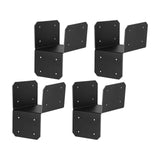 Maxbell 4 Pieces Post Anchor Connector Mending Plate for Furniture Pavilions Pergola 8.9cm