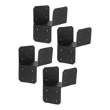 Maxbell 4 Pieces Post Anchor Connector Mending Plate for Furniture Pavilions Pergola 8.9cm