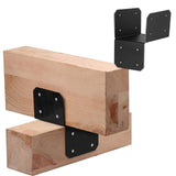 Maxbell 4 Pieces Post Anchor Connector Mending Plate for Furniture Pavilions Pergola 8.9cm