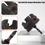 Maxbell Nut Zipper Drill Attachment Hex Shank Nut Driver for Garage Work