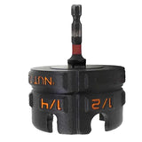 Maxbell Nut Zipper Drill Attachment Hex Shank Nut Driver for Garage Work