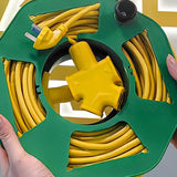 Maxbell Rolling Line Dish Portable Space Saving Manual Cords Winder for Home Factory Green