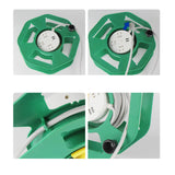 Maxbell Rolling Line Dish Portable Space Saving Manual Cords Winder for Home Factory Green