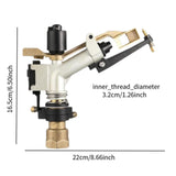 Maxbell Rocker Impact Sprinkler Nozzle Farm Lawn Watering for Garden Farm Irrigation
