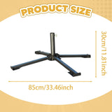 Maxbell Patio Umbrella Stand Foldable Umbrella Holder Base for Backyard Lawn Fishing Black
