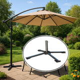 Maxbell Patio Umbrella Stand Foldable Umbrella Holder Base for Backyard Lawn Fishing Black