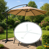 Maxbell Patio Umbrella Stand Foldable Umbrella Holder Base for Backyard Lawn Fishing White