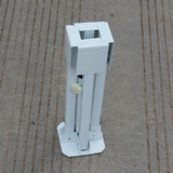 Maxbell Patio Umbrella Stand Foldable Umbrella Holder Base for Backyard Lawn Fishing White