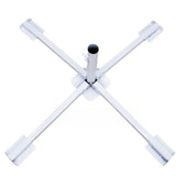 Maxbell Patio Umbrella Stand Foldable Umbrella Holder Base for Backyard Lawn Fishing White