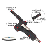 Maxbell Small Belt Sander Pneumatic Tool Tool for Steel Woodworking Wooden Furniture 10x330mm