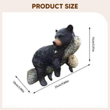 Maxbell Bear Cub Tree Hugger Statue Tree Face Decor Funny Bear on A Tree