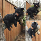 Maxbell Bear Cub Tree Hugger Statue Tree Face Decor Funny Bear on A Tree