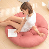 Maxbell Hanging Egg Chair Cushion Round Soft Floor Pillow for Living Room Home Porch Light Pink