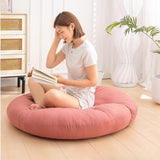 Maxbell Hanging Egg Chair Cushion Round Soft Floor Pillow for Living Room Home Porch Light Pink