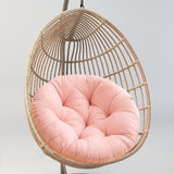 Maxbell Hanging Egg Chair Cushion Round Soft Floor Pillow for Living Room Home Porch Light Pink
