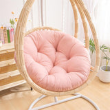 Maxbell Hanging Egg Chair Cushion Round Soft Floor Pillow for Living Room Home Porch Light Pink