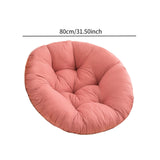 Maxbell Hanging Egg Chair Cushion Round Soft Floor Pillow for Living Room Home Porch Pink