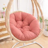 Maxbell Hanging Egg Chair Cushion Round Soft Floor Pillow for Living Room Home Porch Pink