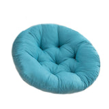 Maxbell Hanging Egg Chair Cushion Round Soft Floor Pillow for Living Room Home Porch Lake Blue