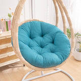 Maxbell Hanging Egg Chair Cushion Round Soft Floor Pillow for Living Room Home Porch Lake Blue
