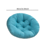 Maxbell Hanging Egg Chair Cushion Round Soft Floor Pillow for Living Room Home Porch Lake Blue
