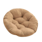 Maxbell Hanging Egg Chair Cushion Round Soft Floor Pillow for Living Room Home Porch Brown