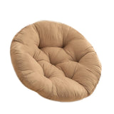 Maxbell Hanging Egg Chair Cushion Round Soft Floor Pillow for Living Room Home Porch Brown