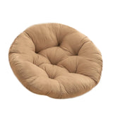 Maxbell Hanging Egg Chair Cushion Round Soft Floor Pillow for Living Room Home Porch Brown