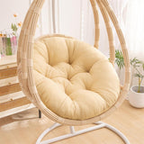 Maxbell Hanging Egg Chair Cushion Round Soft Floor Pillow for Living Room Home Porch Beige