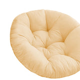 Maxbell Hanging Egg Chair Cushion Round Soft Floor Pillow for Living Room Home Porch Beige