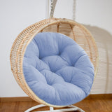 Maxbell Hanging Egg Chair Cushion Round Soft Floor Pillow for Living Room Home Porch Blue