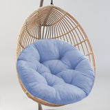 Maxbell Hanging Egg Chair Cushion Round Soft Floor Pillow for Living Room Home Porch Blue