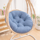 Maxbell Hanging Egg Chair Cushion Round Soft Floor Pillow for Living Room Home Porch Blue