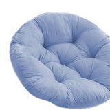 Maxbell Hanging Egg Chair Cushion Round Soft Floor Pillow for Living Room Home Porch Blue